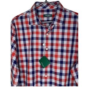 Bobby Jones Plaid 100% Cotton Checkered XL Shirt NEW